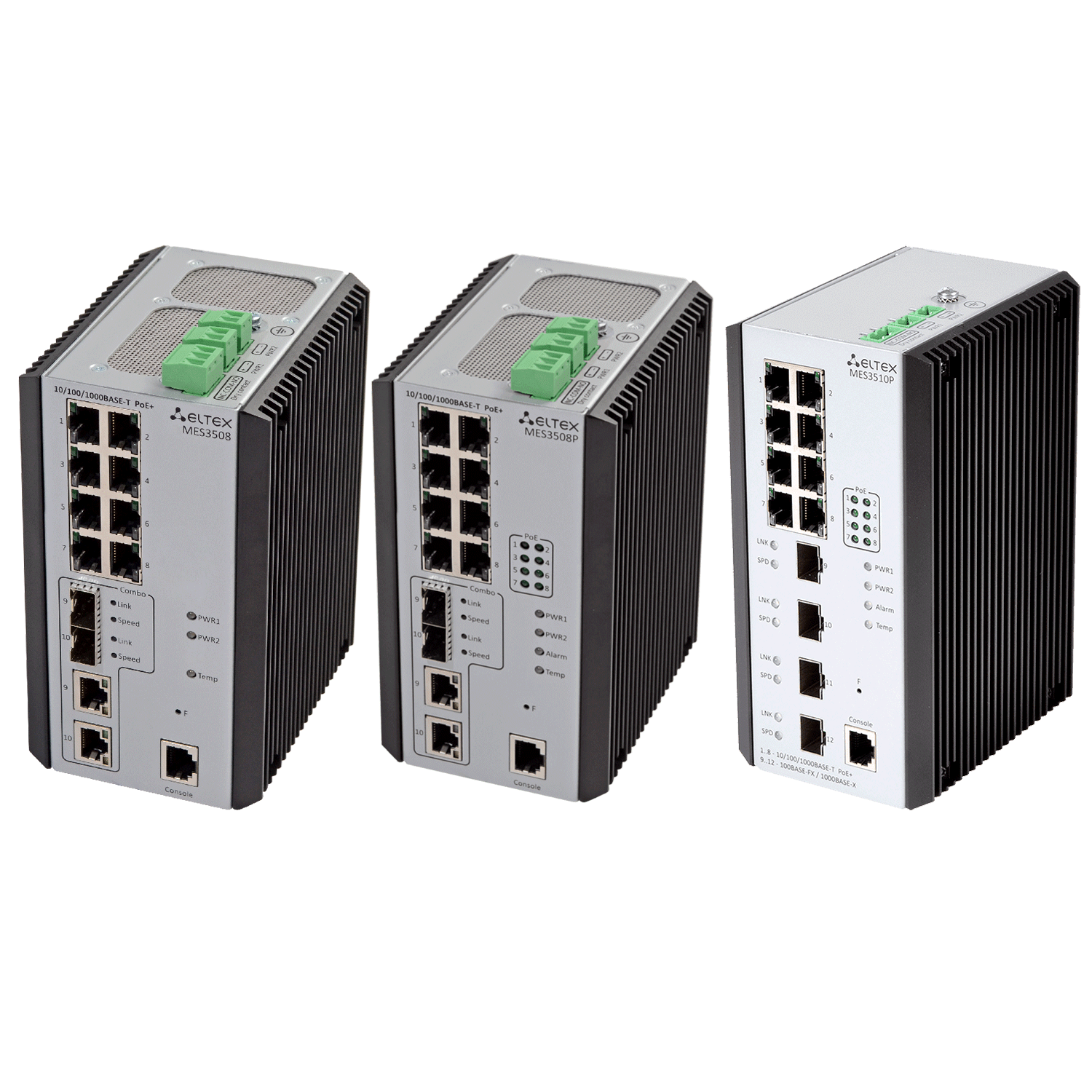 Industrial Switches MES3508, MES3508P and MES3510P