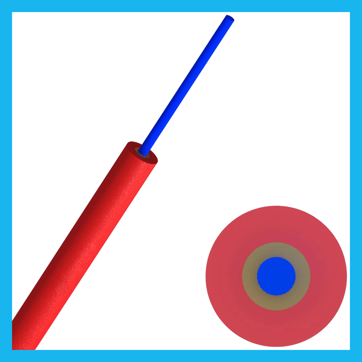 Indoor Optical Semi Tight Buffer Tube (OSTT)