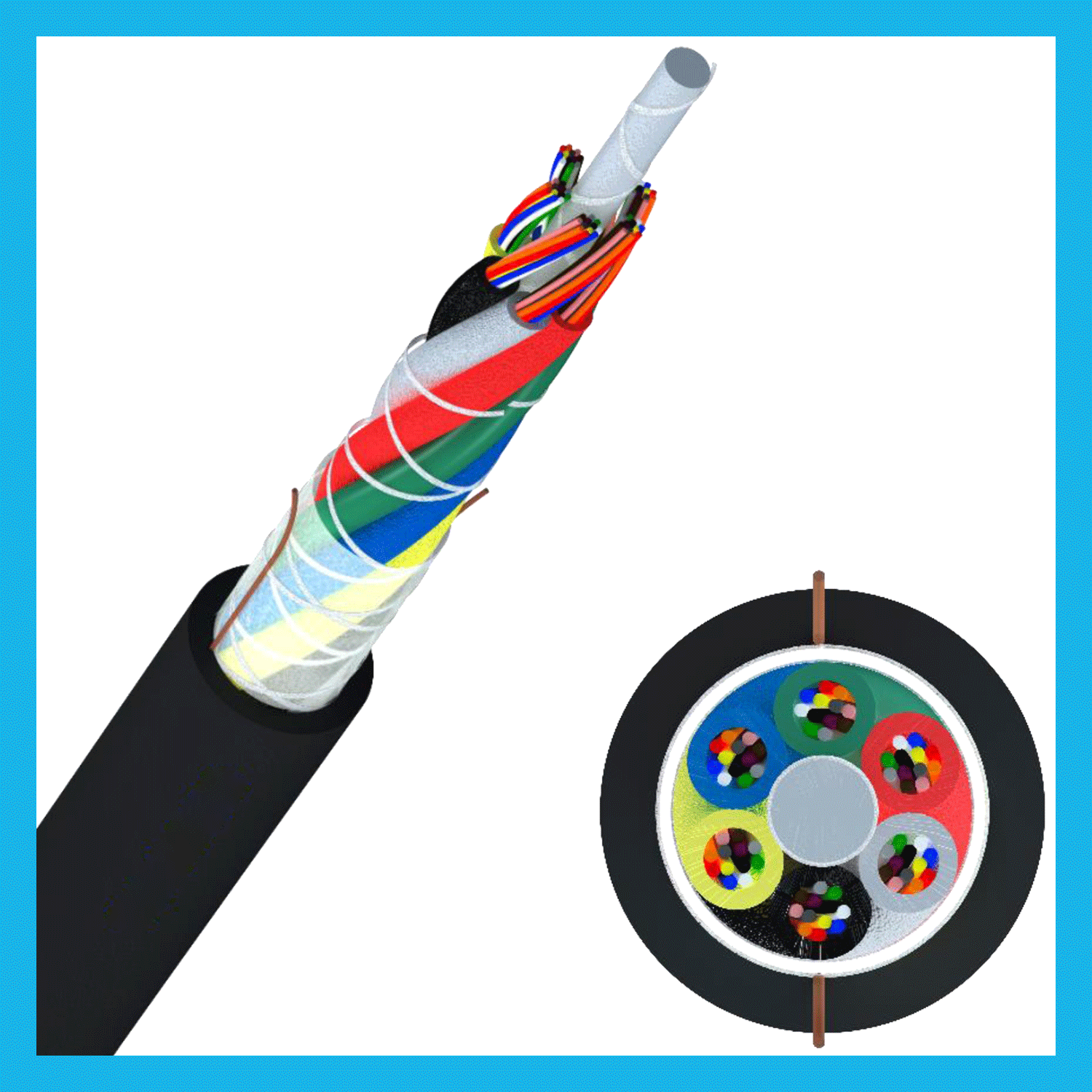 Cable Óptico Micro Sin Relleno para Exteriores (OMUC)