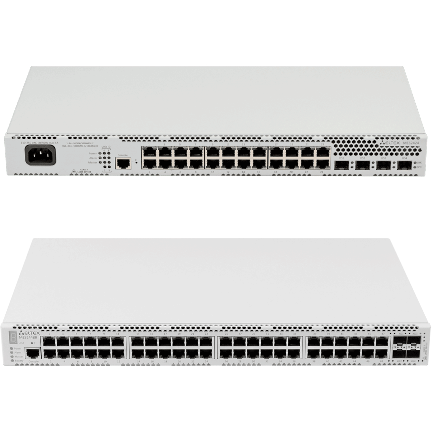 Conmutadores de acceso Ethernet serie MES24xx con soporte PoE