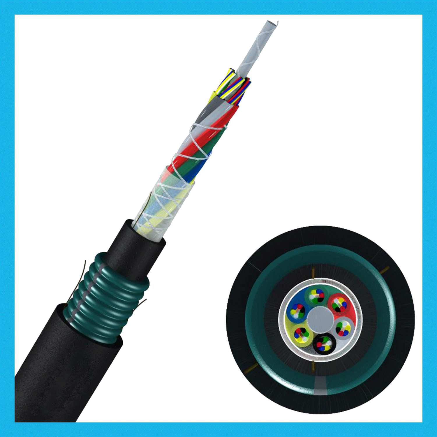 Outdoor Optical Burial Unfilled Cable (OBUC)